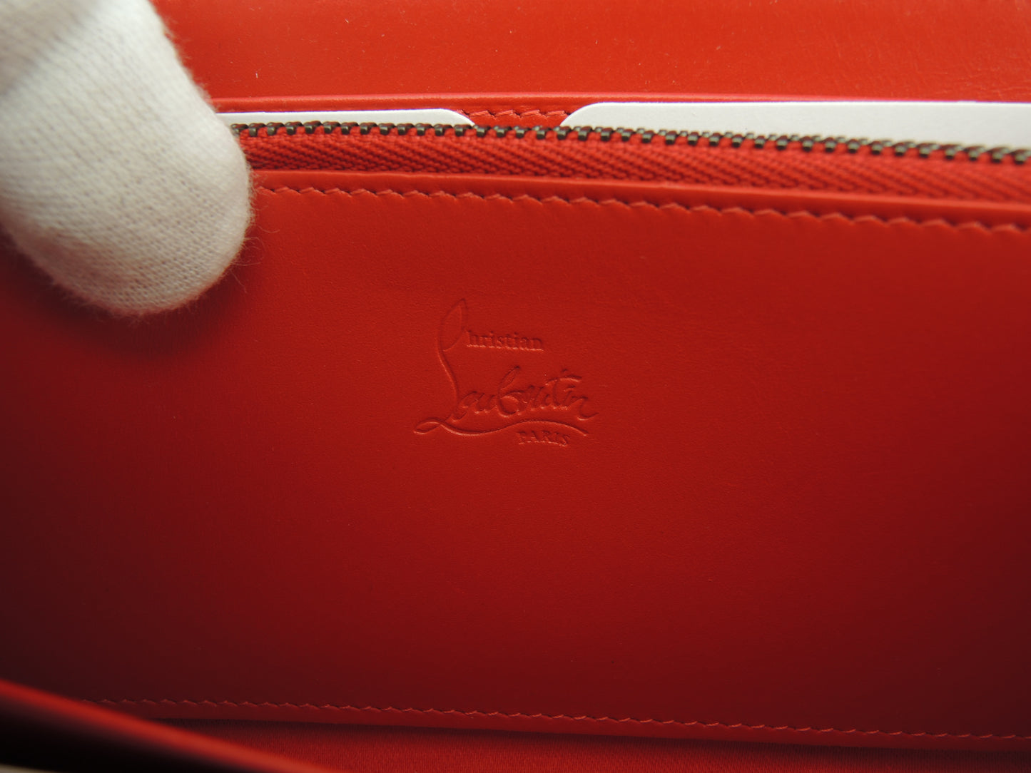クリスチャンルブタン ロングウォレット シルバースタッズ レザー黒 長財布 パネトーネ 新品@ 4