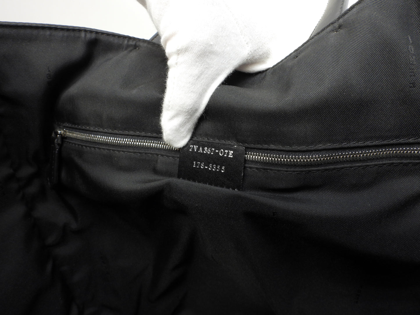 Fendi Tote Bag Bag Bugs Nylon Black Handbag Monster @ 22