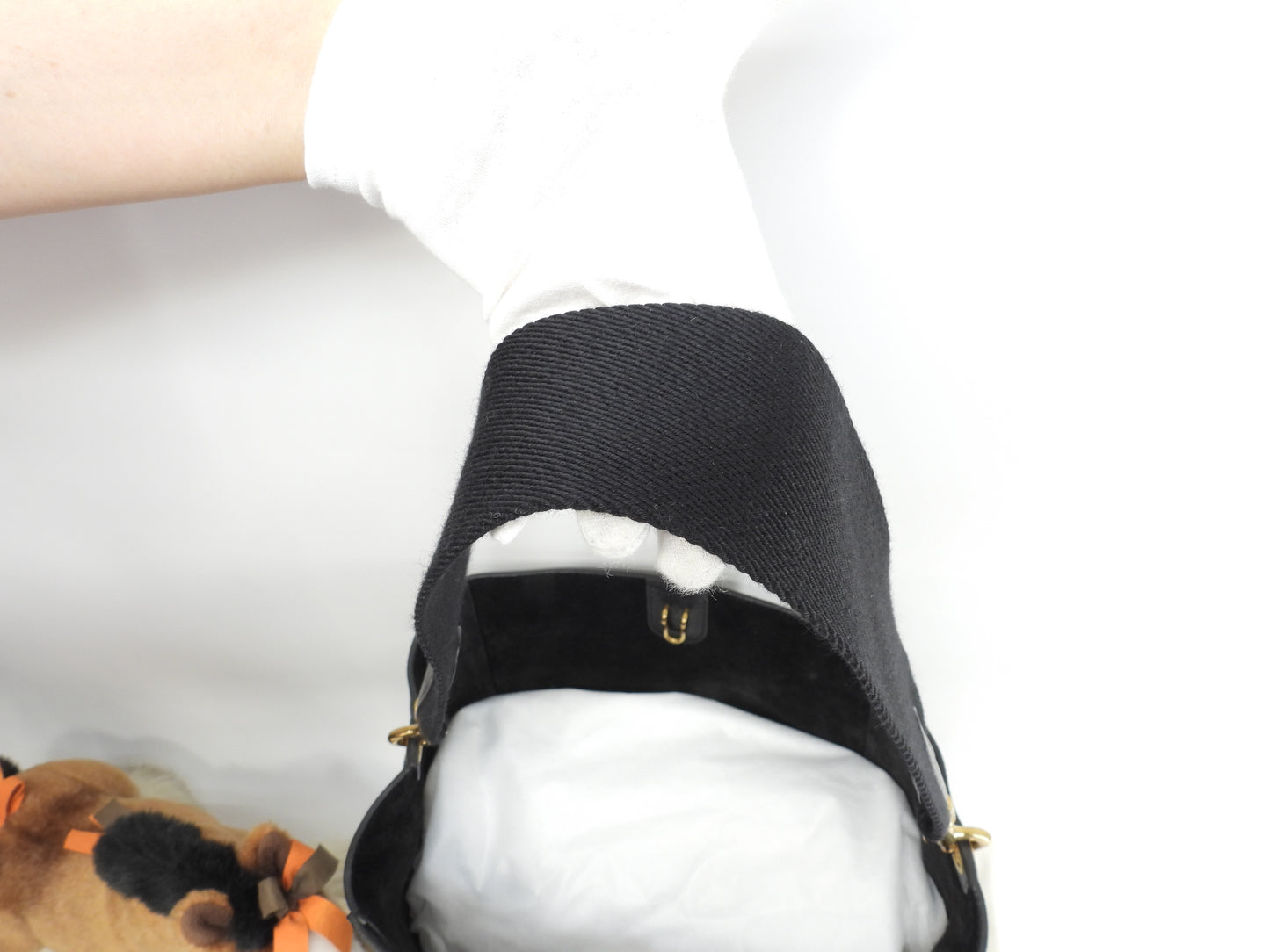 セリーヌ サングルバケット トゴレザー 黒 ホーボーバッグ セミショルダーバッグ 美品@ 11