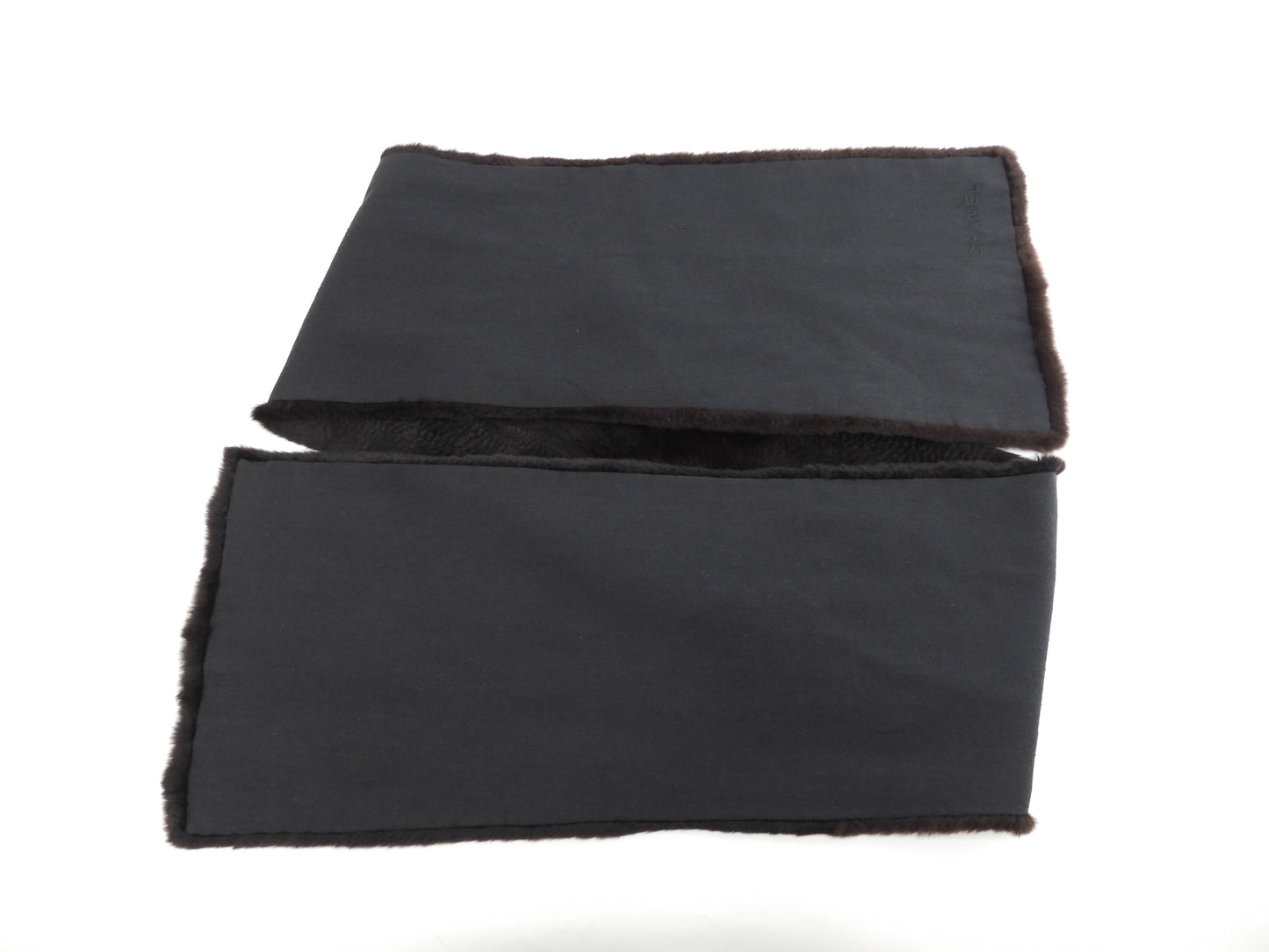 シャネル マフラー ラビットファー 薄茶黒 ネックウォーマー 美品@ 4