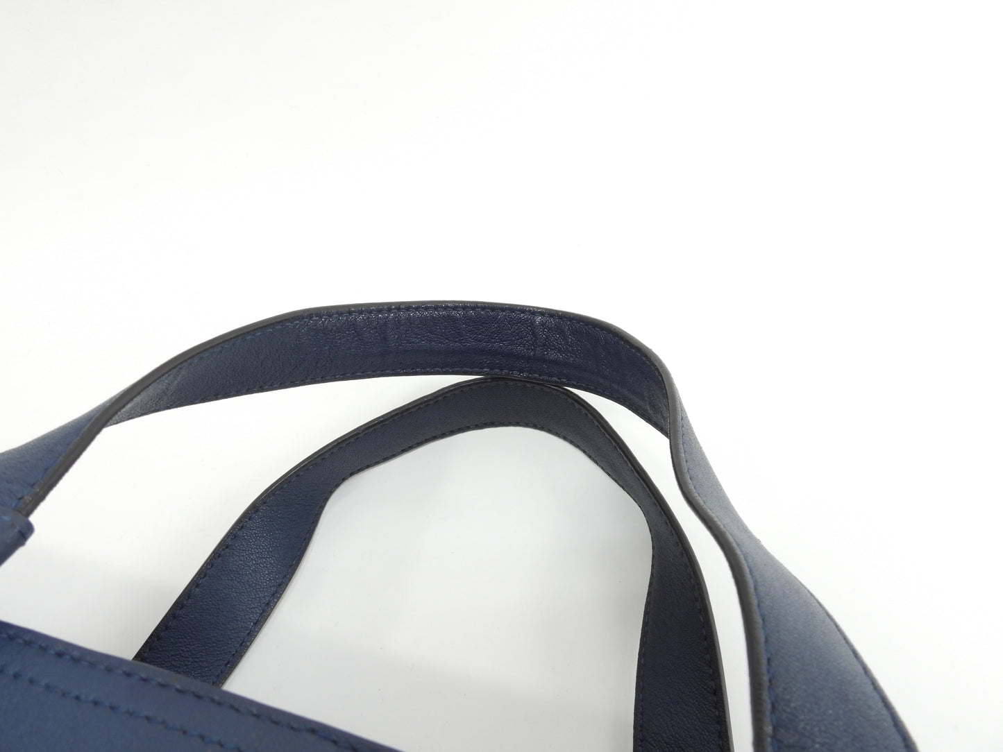 Bottega Veneta briefcase with S-shaped intrecciato pattern, blue and black leather, in good condition @B05324701Q