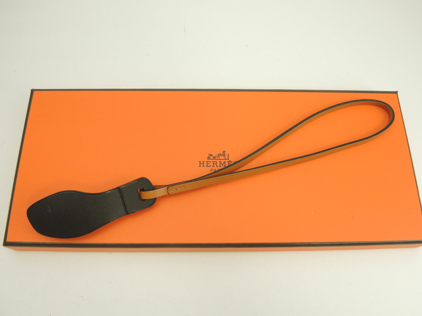 エルメス バッグチャーム オランナノ ゴールド黒 ストラップアクセサリー 新品@ 7
