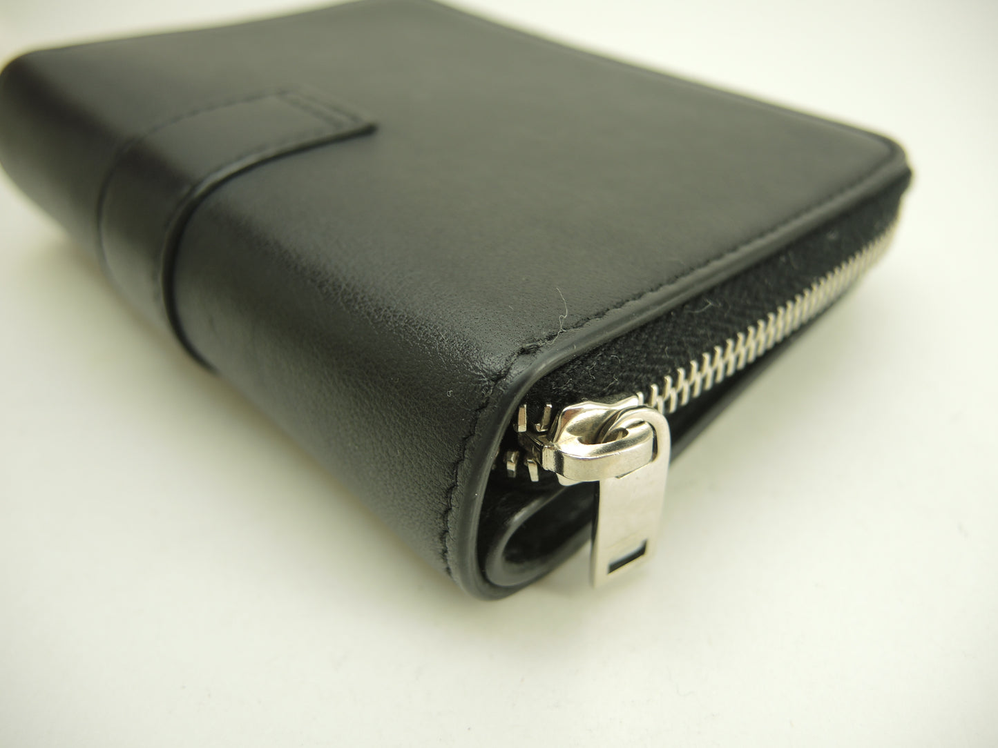 サンローラン スモールジップウォレット YSL レザー黒 コンパクト財布 美品@ 85