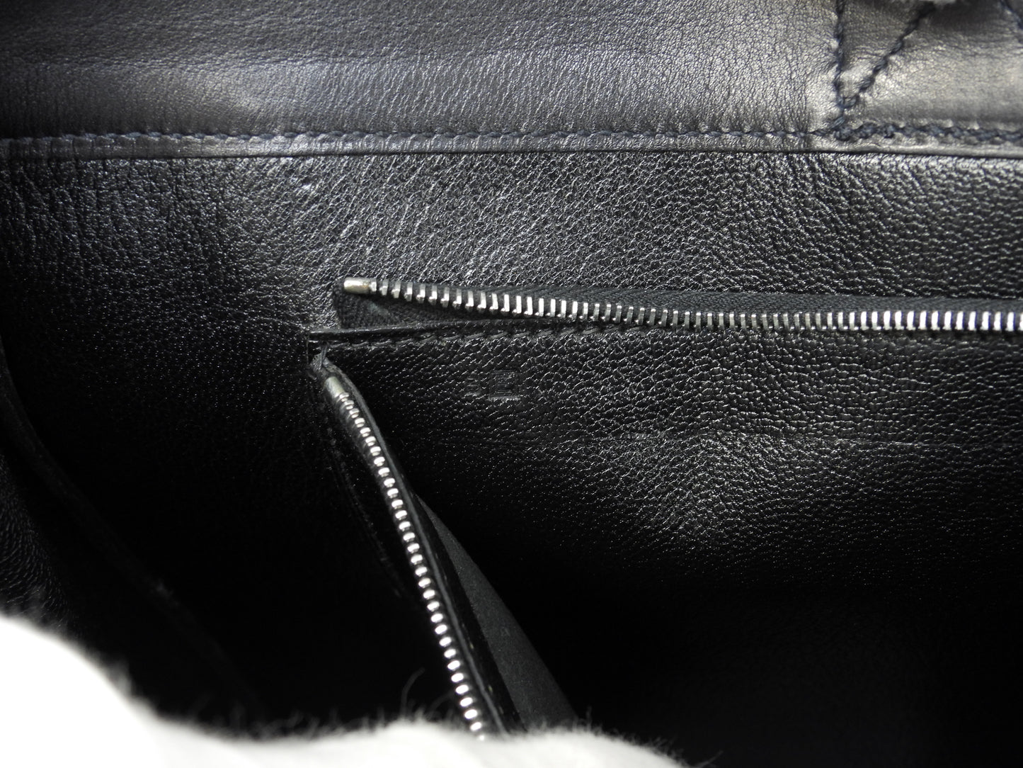 Hermes Tote MM Foule Vibrato Black Handbag Document Men's @□E 10