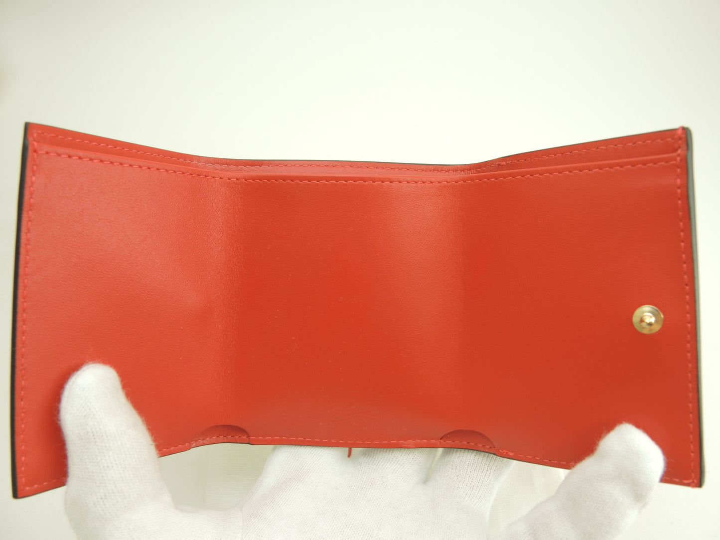 クリスチャンルブタン 3折ミニ財布 Loubi54 パテントレザー赤 コンパクトウォレット 未使用@ 1