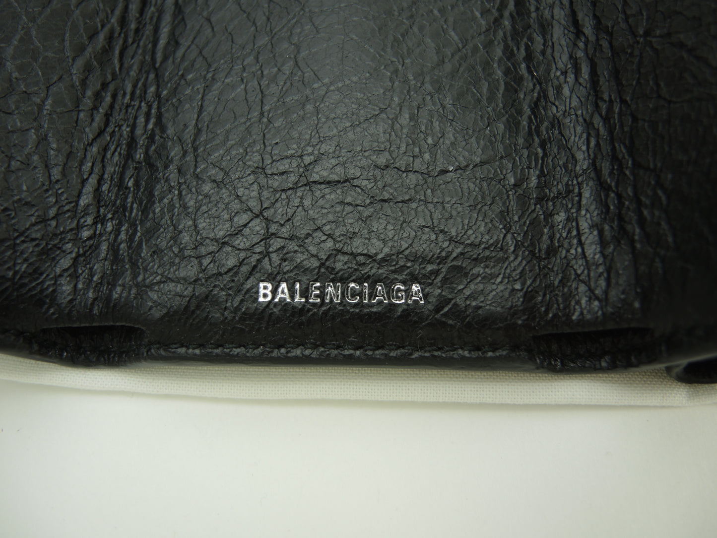Balenciaga Mini Wallet Classic Leather Black Compact Wallet New @ 1