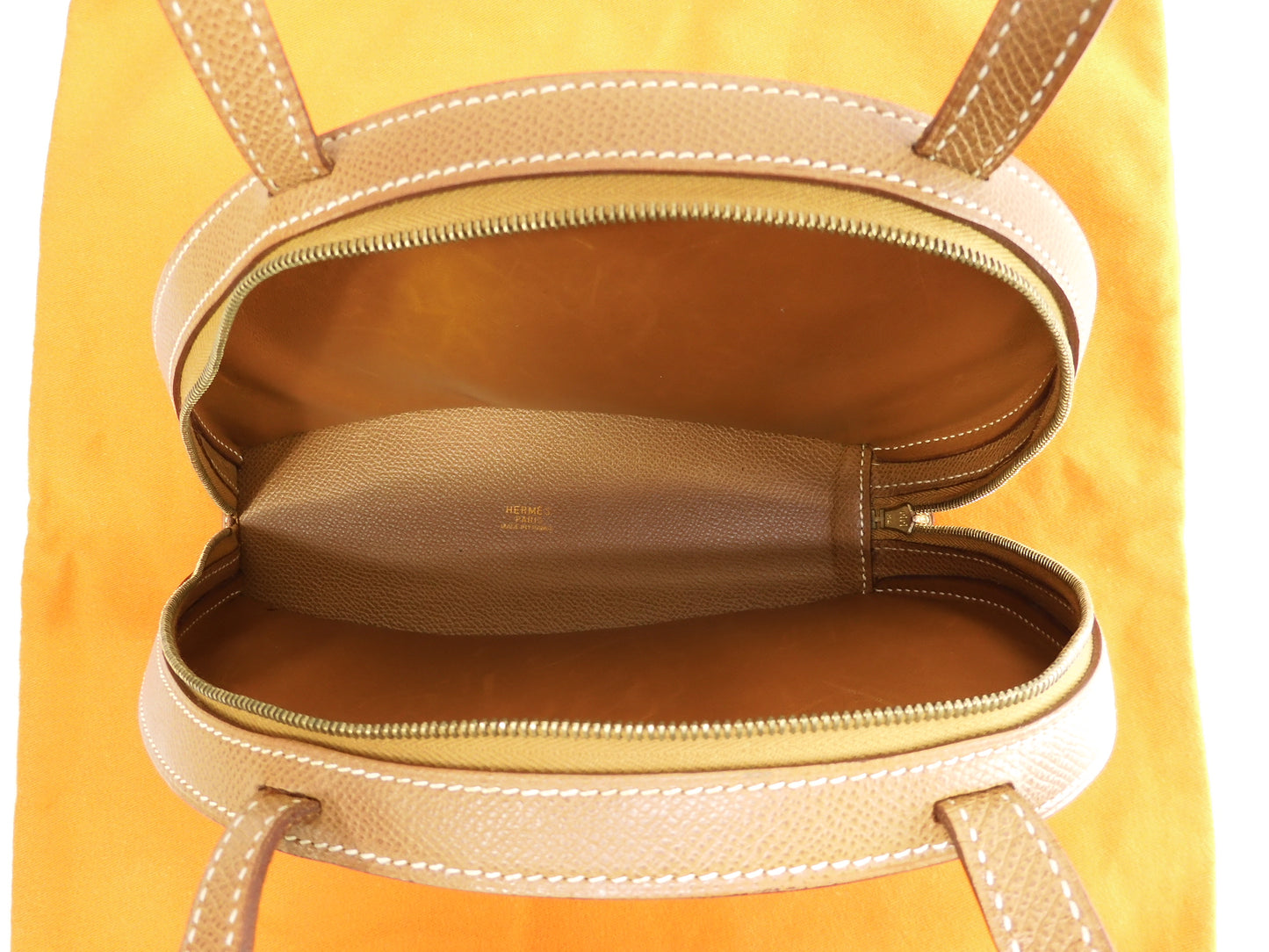 エルメス ハンドバッグ カタツムリ クシュベル/ゴールド金具 極美品@□H