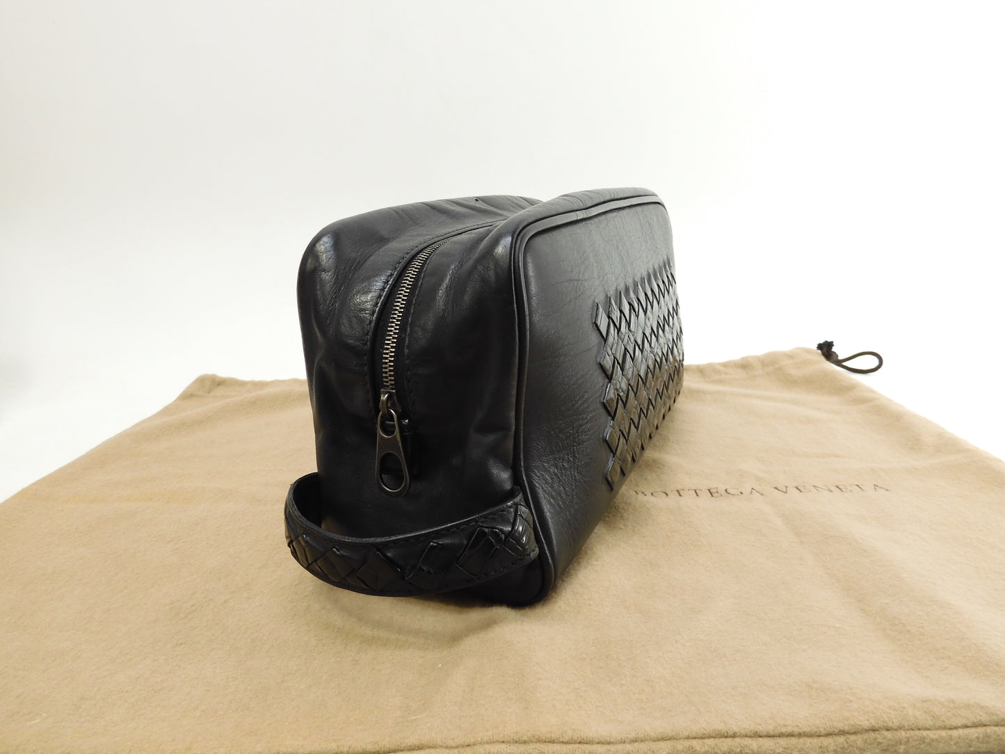 Bottega Veneta Clutch Intrecciato Crocodile Leather Black Second Bag @B02682899D