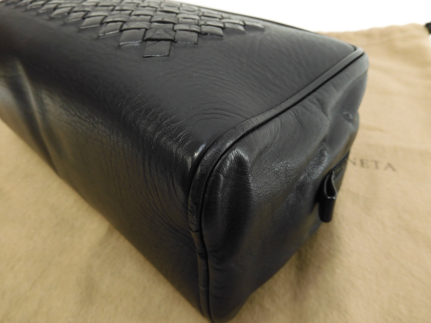 Bottega Veneta Clutch Intrecciato Crocodile Leather Black Second Bag @B02682899D