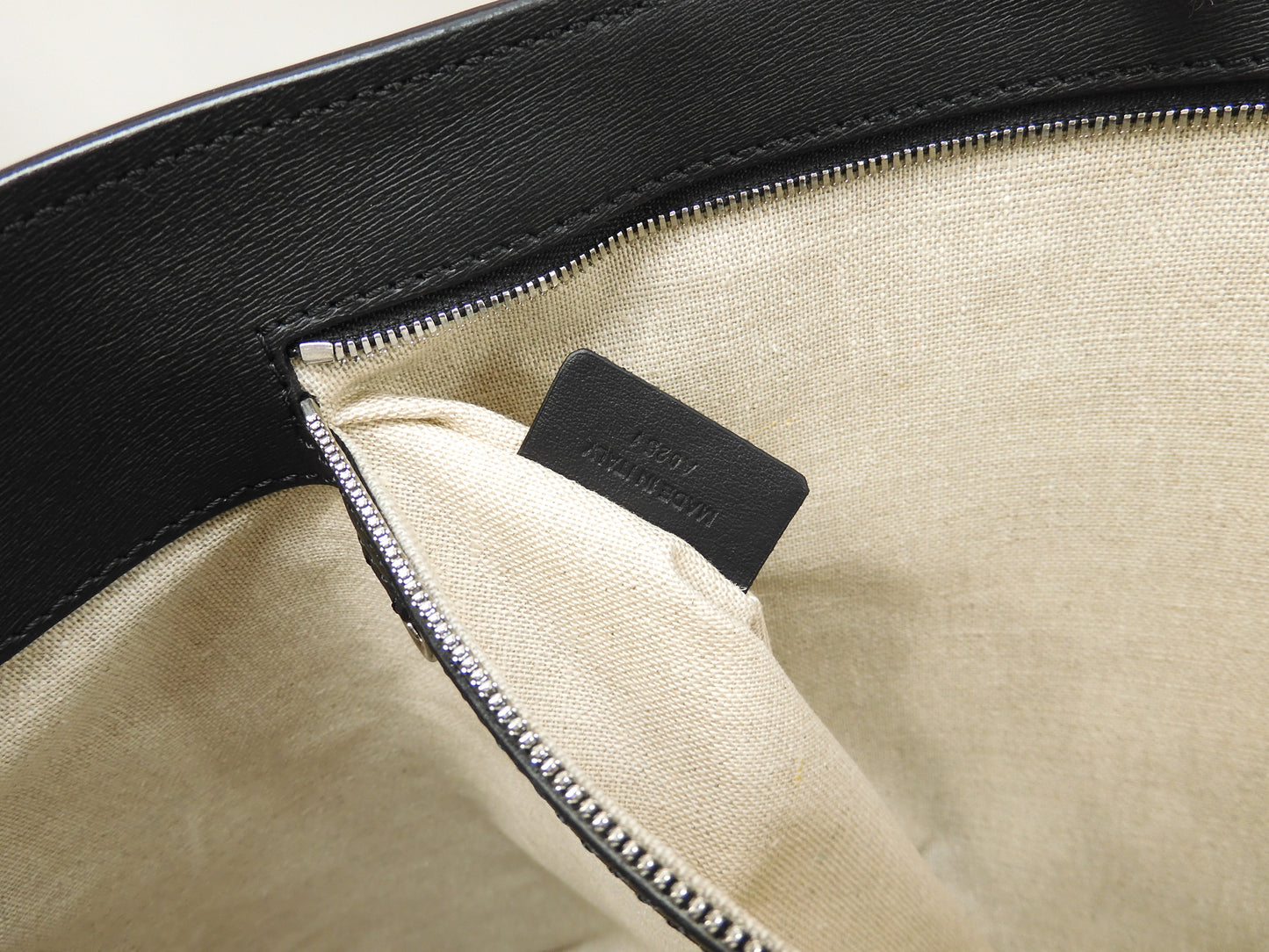Berluti Toujour Chevron Leather Black Men's Tote Bag Handbag @A0251