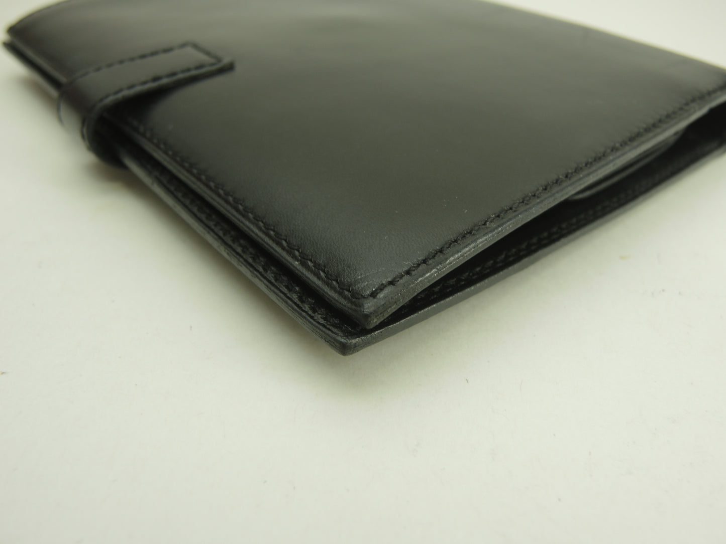エルメス 2折財布 Boxカーフ黒 ゴールドカデナ金具 コンパクトウォレット@〇Y