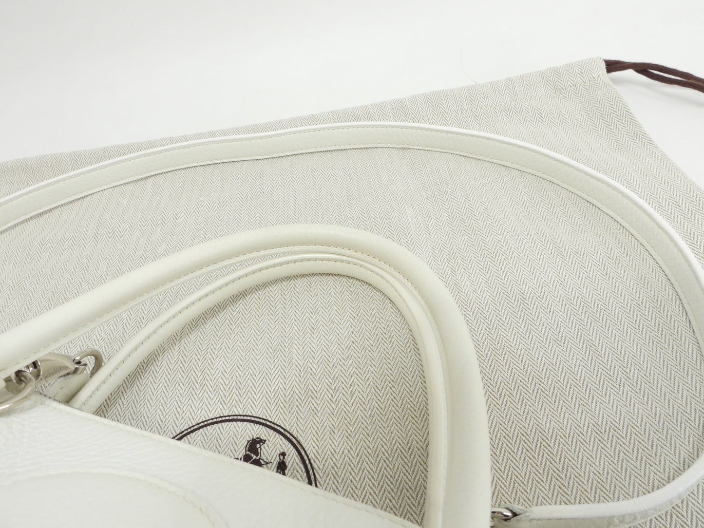 エルメス ボリード31 トリヨンクレマンス白 ショルダーストラップ付ハンドバッグ 美品@□I 2