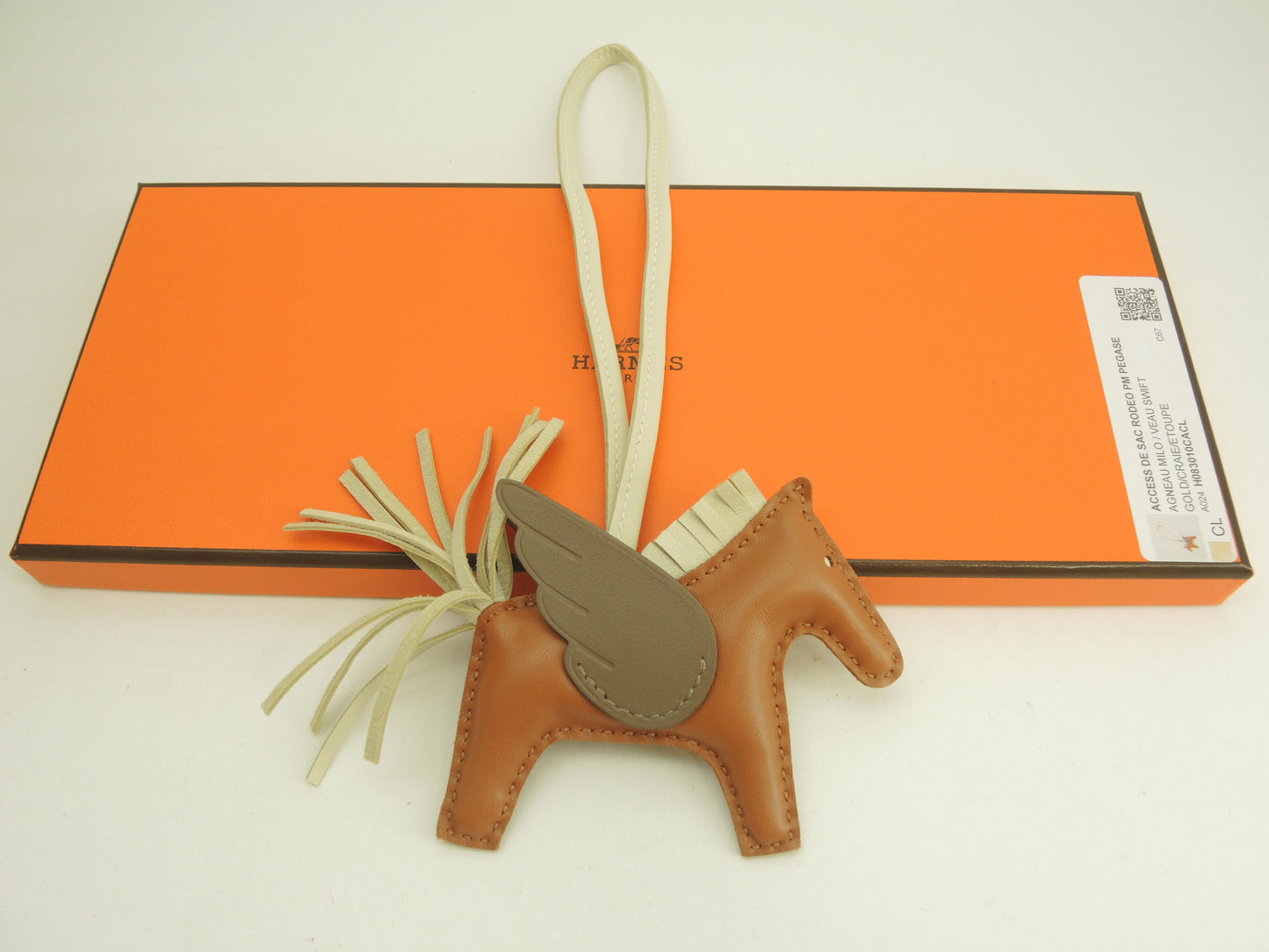 エルメス ロデオPMペガサス アニューミロ クレ茶エトープ バッグチャーム 新品@W 3