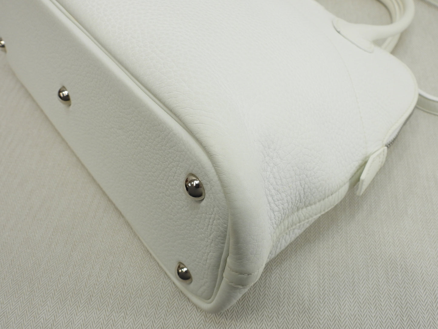 エルメス ボリード31 トリヨンクレマンス白 ショルダーストラップ付ハンドバッグ 美品@□I 2