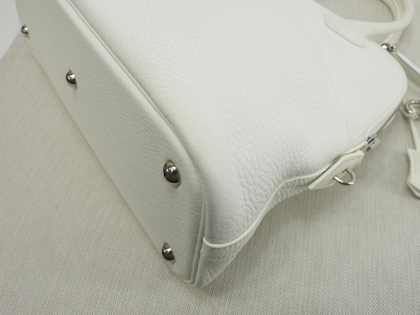 エルメス ボリード31 トリヨンクレマンス白 ショルダーストラップ付ハンドバッグ 美品@□I 2