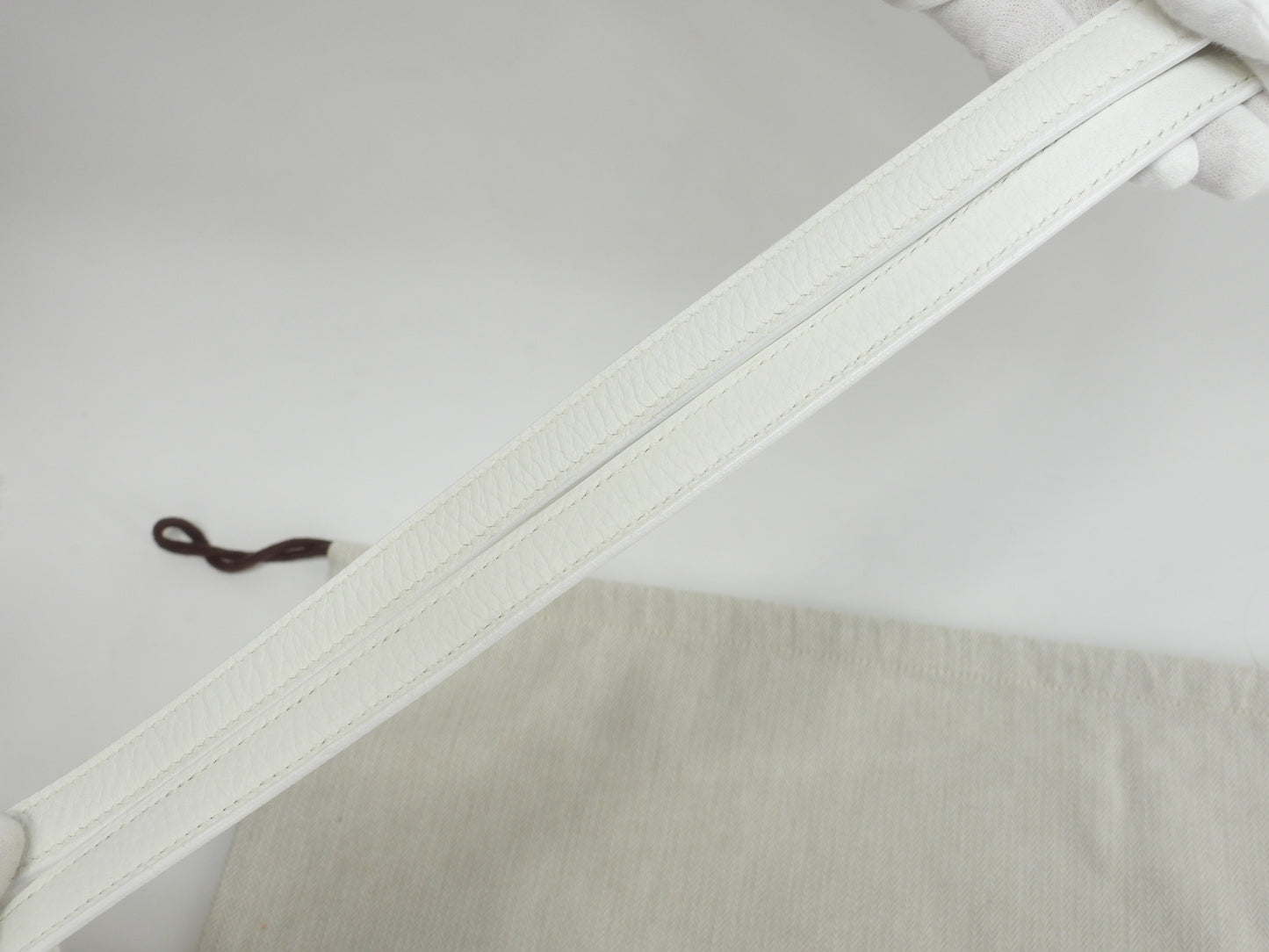 エルメス ボリード31 トリヨンクレマンス白 ショルダーストラップ付ハンドバッグ 美品@□I 2