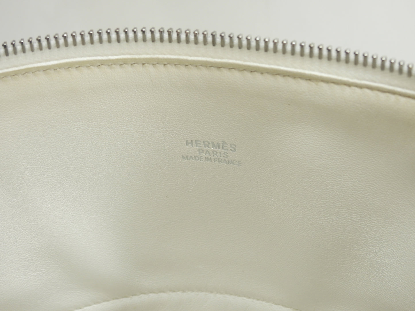 エルメス ボリード31 トリヨンクレマンス白 ショルダーストラップ付ハンドバッグ 美品@□I 2