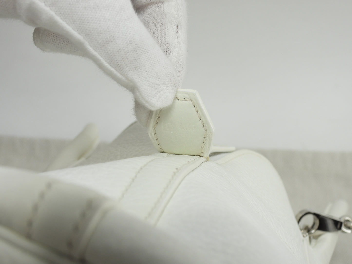 エルメス ボリード31 トリヨンクレマンス白 ショルダーストラップ付ハンドバッグ 美品@□I 2