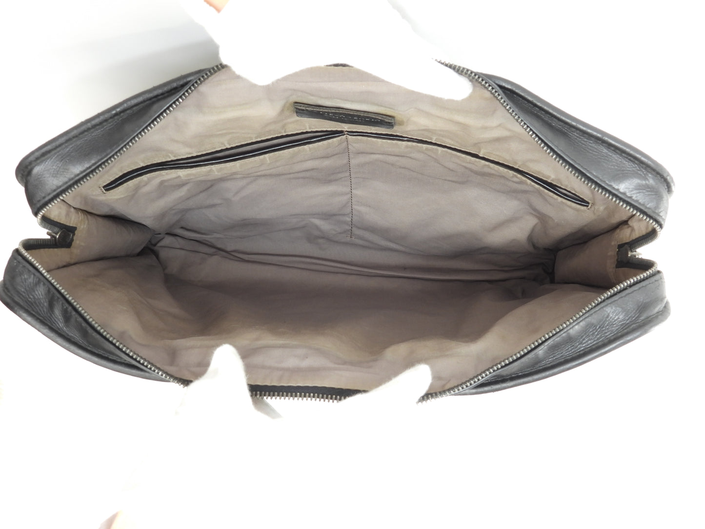ボッテガヴェネタ ブリーフケース イントレチャート レザー黒 書類かばん@B02496431W