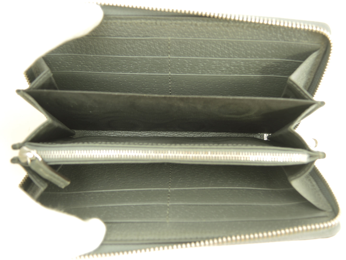 グッチ ジップアラウンドロングウォレット GGオールド PVPレザー灰 長財布@706844-525040