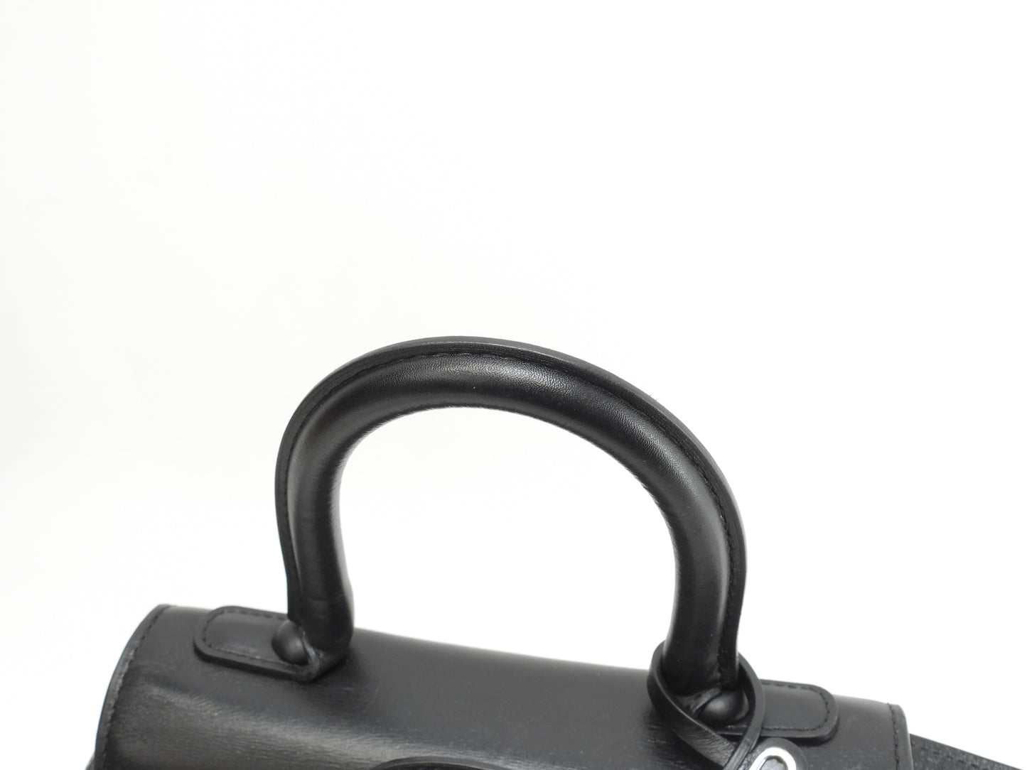 デルヴォー ブリヨンミニ s付 レザー黒 ハンドバッグ ポシェット クロスボディバッグ@ 1