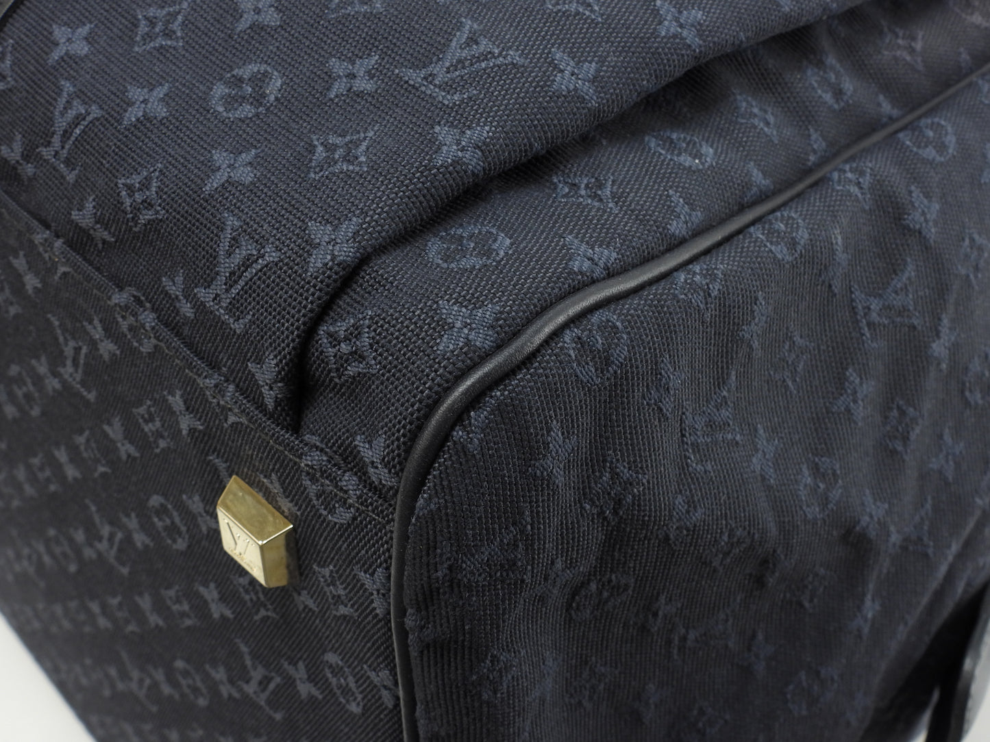 ルイヴィトン ルイーズ M42321 モノグラムミニ/TSTブルー ボストンバッグ@VI1012