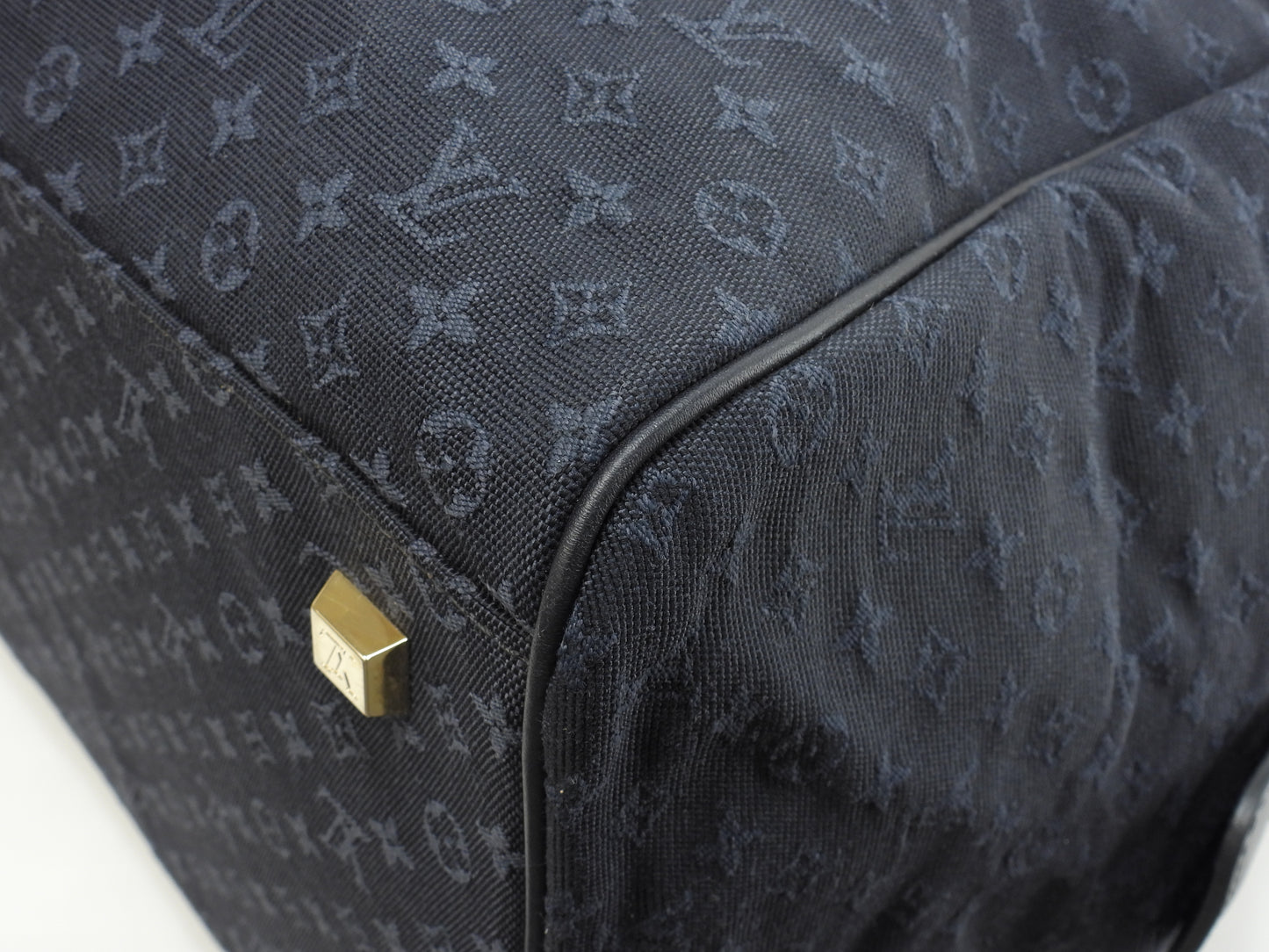 ルイヴィトン ルイーズ M42321 モノグラムミニ/TSTブルー ボストンバッグ@VI1012