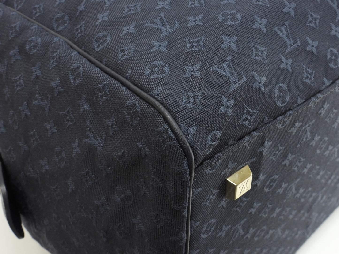 ルイヴィトン ルイーズ M42321 モノグラムミニ/TSTブルー ボストンバッグ@VI1012