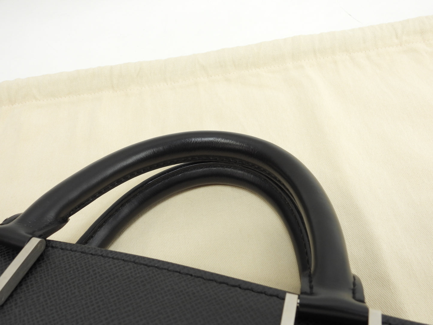 ルイヴィトン ロザン M30052 タイガ黒 書類かばん ブリーフケース 極美品@VI0045