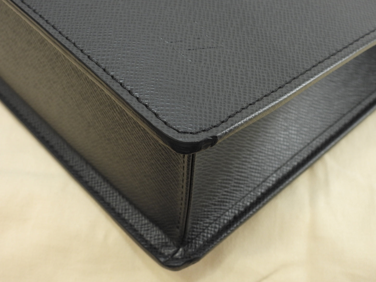 ルイヴィトン ロザン M30052 タイガ黒 書類かばん ブリーフケース 極美品@VI0045
