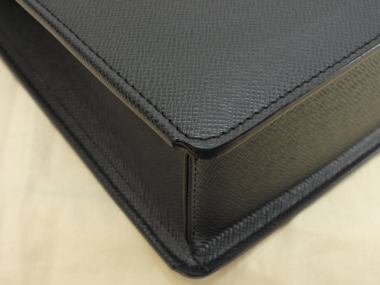 ルイヴィトン ロザン M30052 タイガ黒 書類かばん ブリーフケース 極美品@VI0045