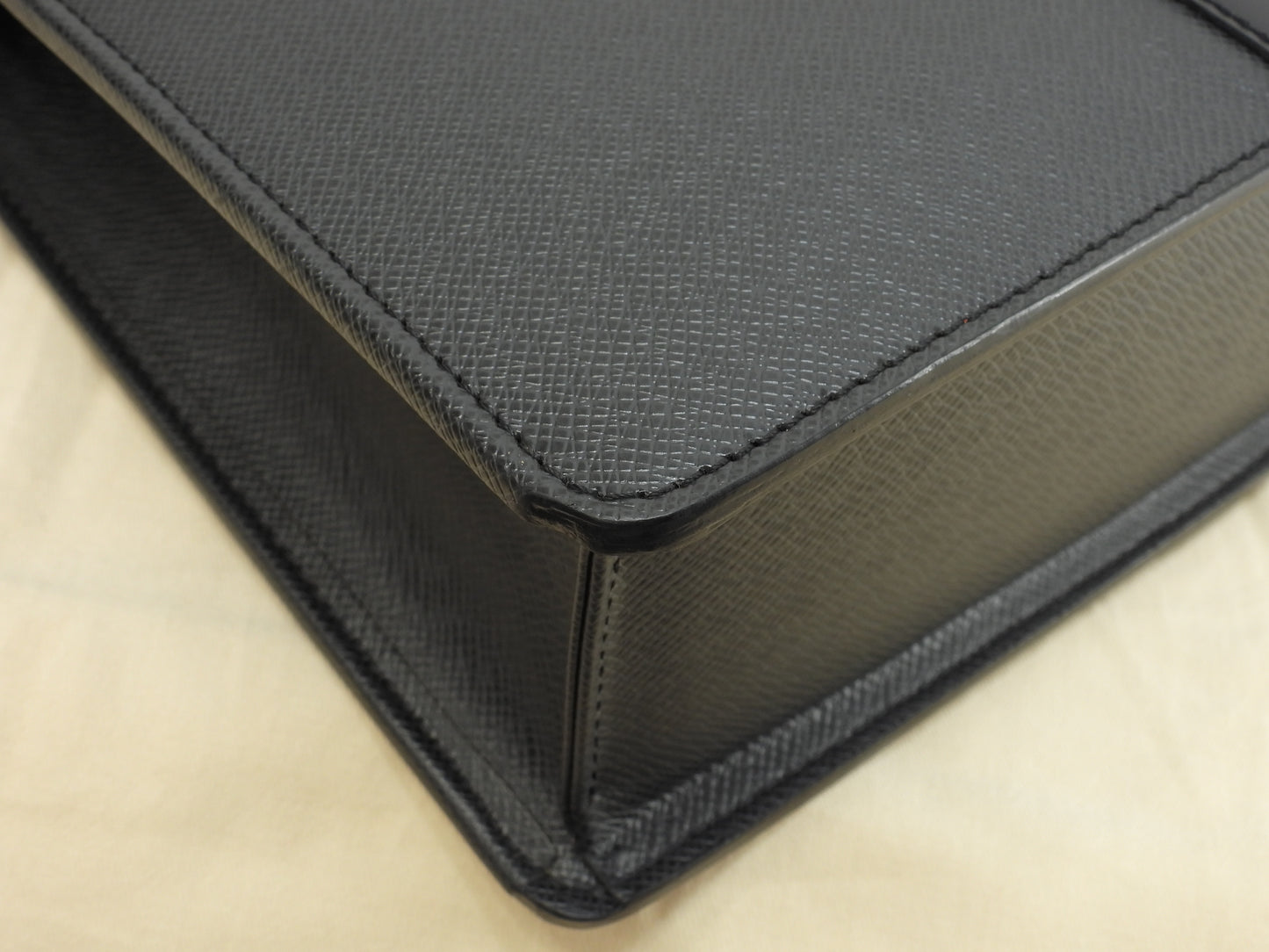 ルイヴィトン ロザン M30052 タイガ黒 書類かばん ブリーフケース 極美品@VI0045
