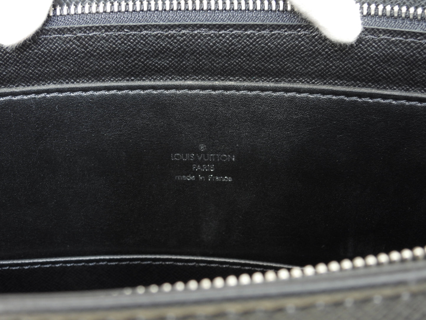 ルイヴィトン ロザン M30052 タイガ黒 書類かばん ブリーフケース 極美品@VI0045