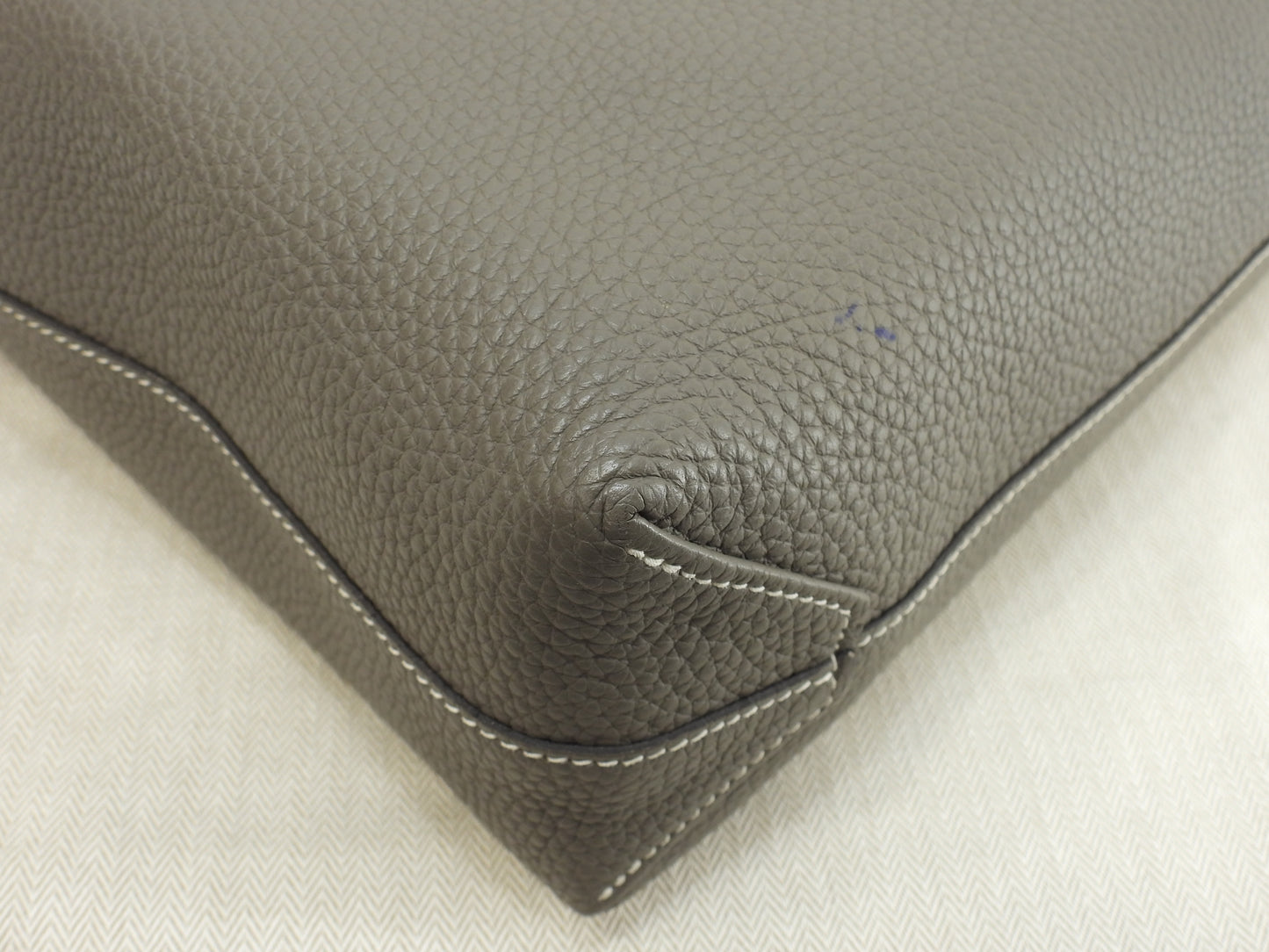 エルメス ドゥブルサンス36 トリヨンクレマンス エタン/クレ トートバッグ ショルダー 美品@C 6