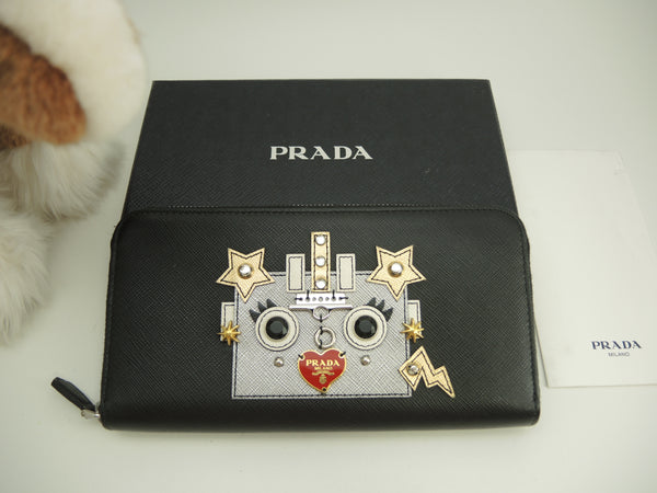 プラダ　PRADA  財布　長財布　サフィアーノ　レザー　ロングウォレット