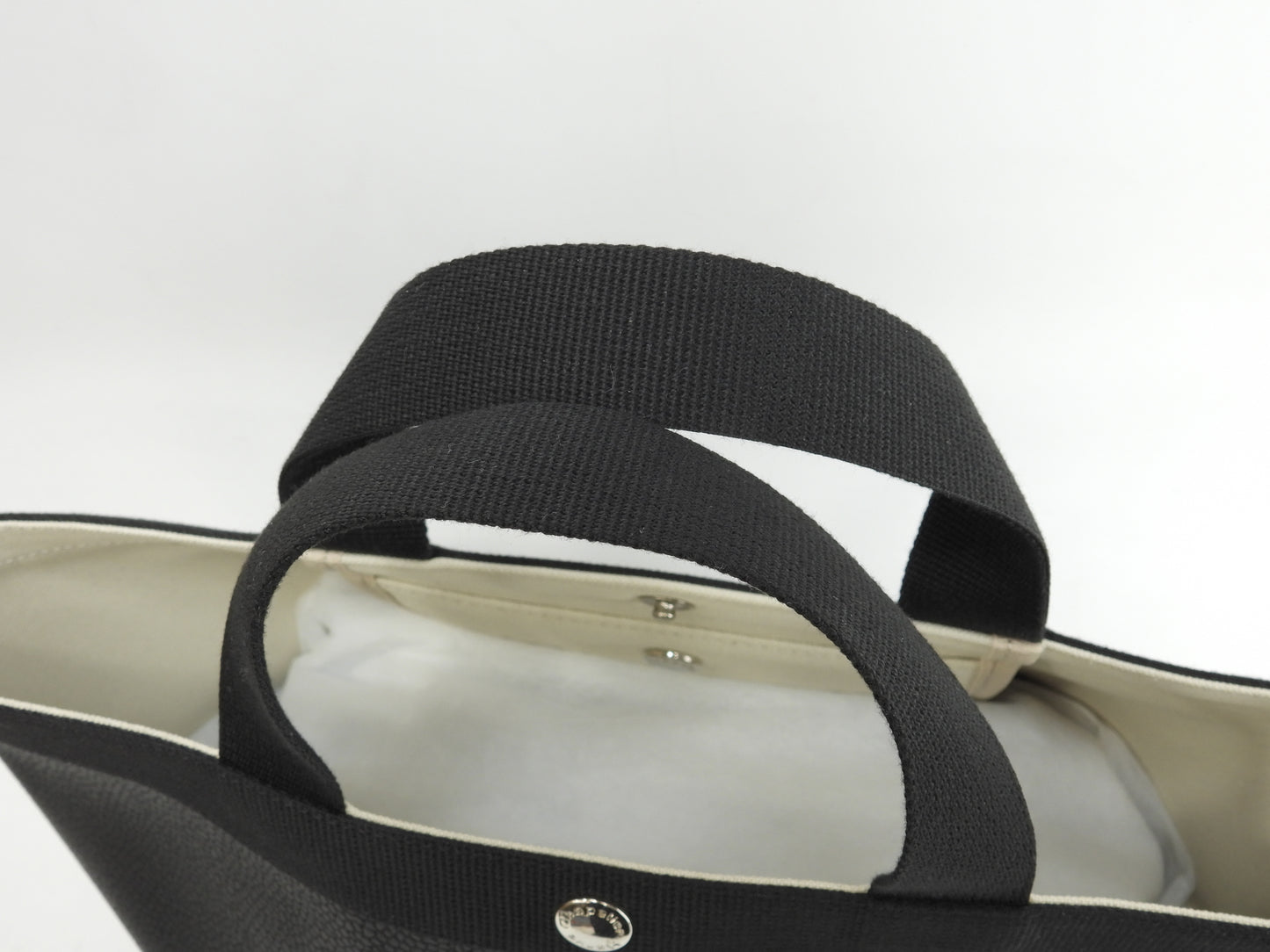 エルベシャプリエ リュクス舟型トートM 707GP マスティック黒黒 ハンドバッグ 美品@ 6