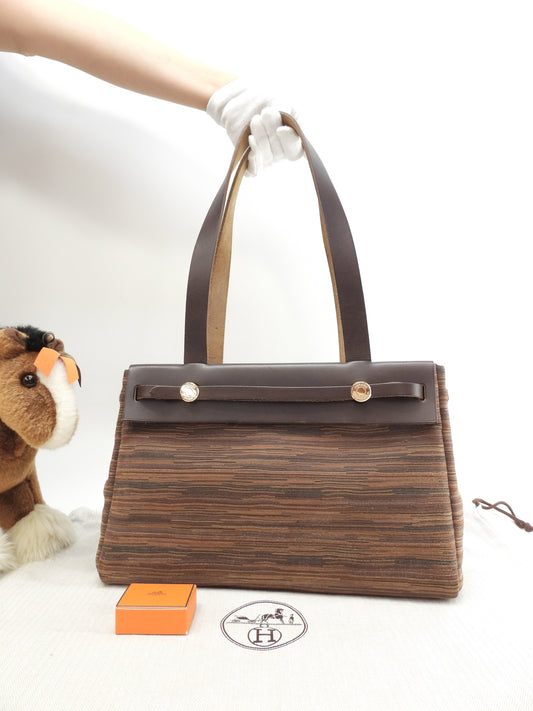 エルメス カバスPM エールバッグ ヴィブラート茶 トートバッグ 美品@□H 4