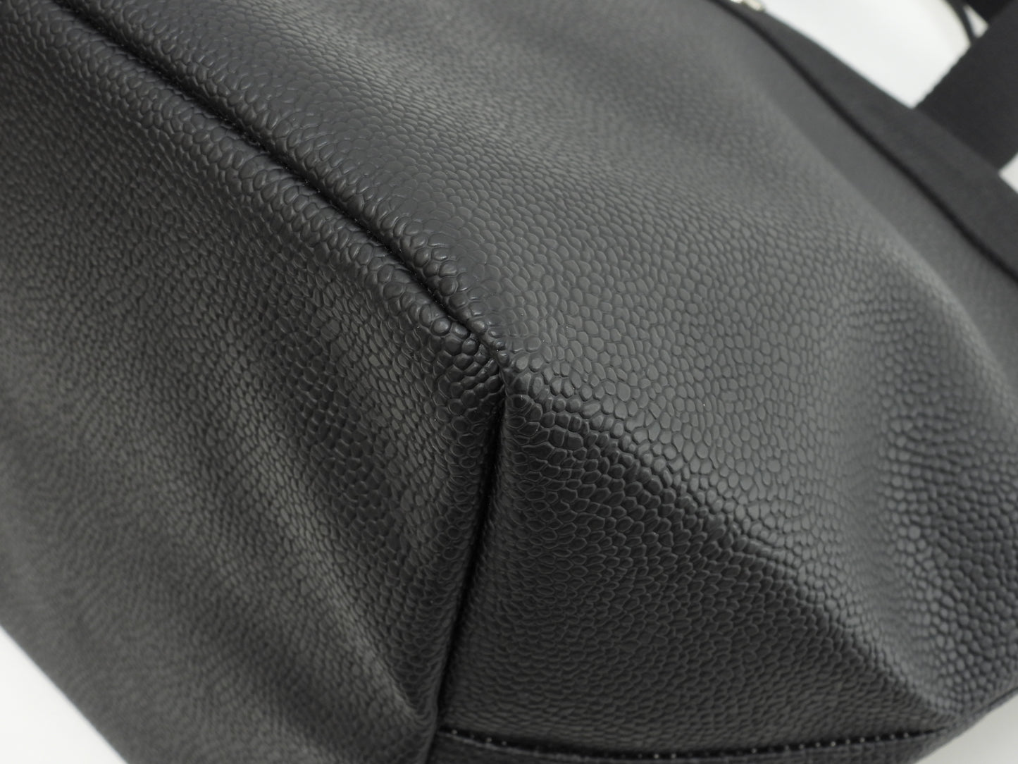 エルベシャプリエ リュクス舟型トートM 707GP マスティック黒黒 ハンドバッグ 美品@ 6