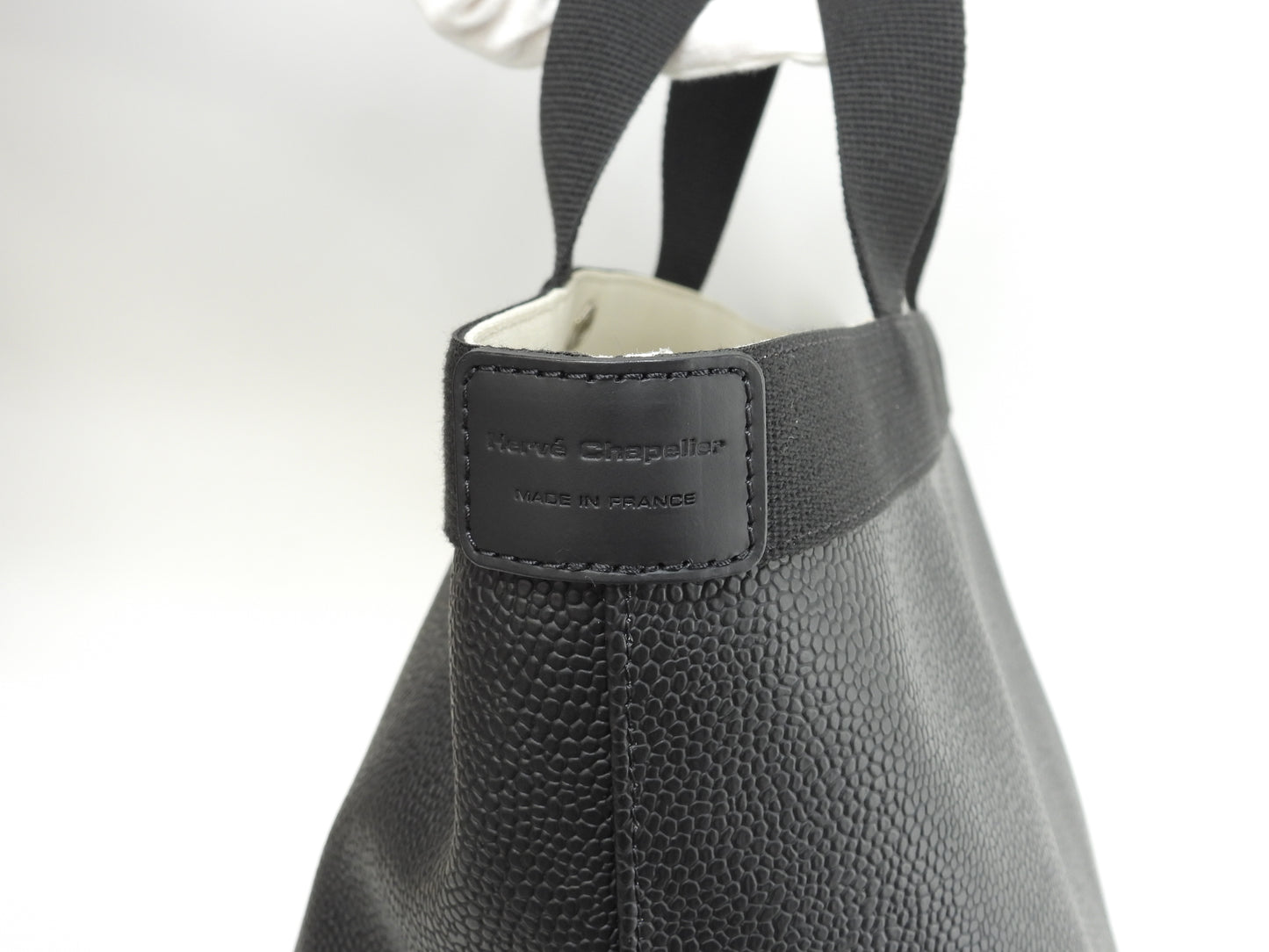 エルベシャプリエ リュクス舟型トートM 707GP マスティック黒黒 ハンドバッグ 美品@ 6