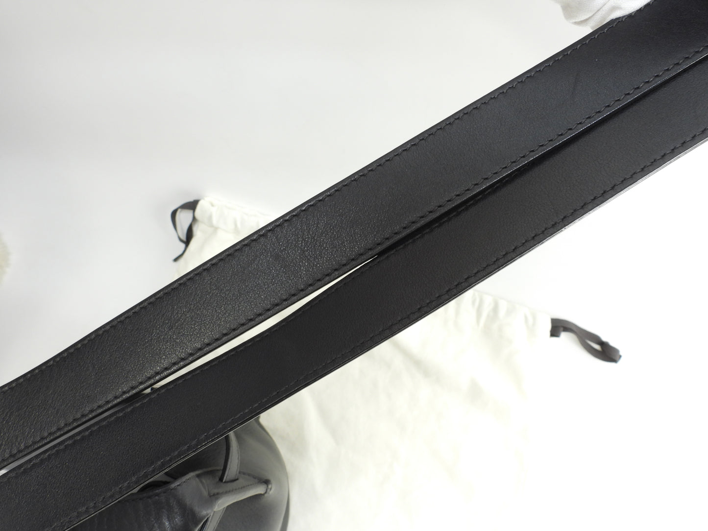 セリーヌ ビッグバッグ バケット レザー黒 ポシェット クロスボディバッグ 美品@S-CU-1128