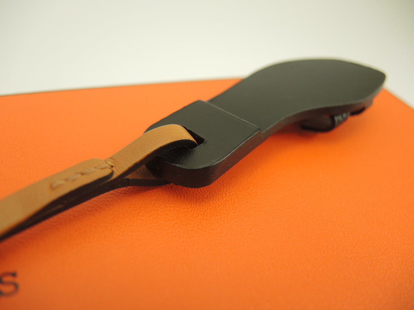 エルメス オランナノ ヴォーエプソンレザー ナチュラルサブレ黒 バッグチャーム 新品@ 1