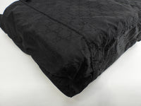 グッチ トートバッグ エコバッグ クマ付ナイロン黒 ショルダーバッグ 極美品@ 12