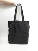 グッチ トートバッグ エコバッグ クマ付ナイロン黒 ショルダーバッグ 極美品@ 12