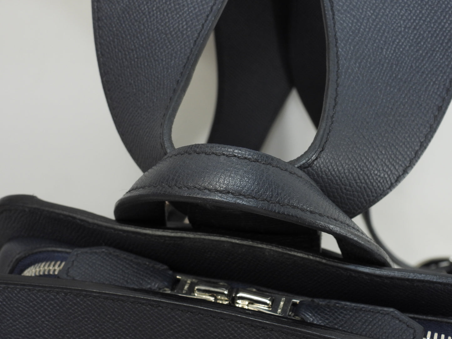 エルメス バックパック シティ エプソン紺 シルバ―金具 リュックサック 美品@C 2