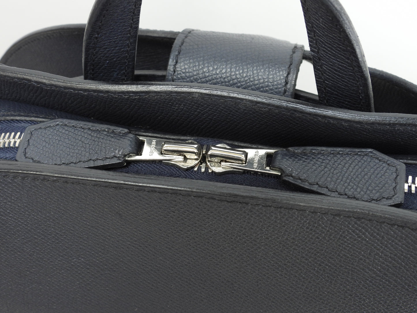 エルメス バックパック シティ エプソン紺 シルバ―金具 リュックサック 美品@C 2