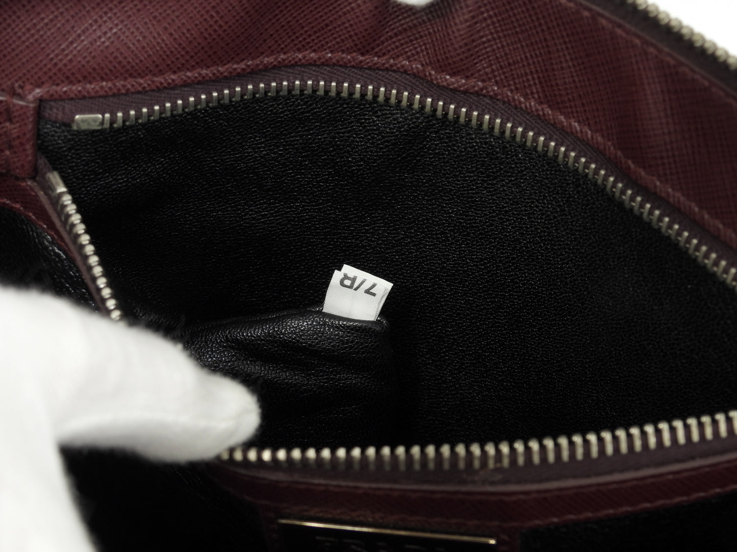 プラダ クラッチウォレットバッグ ポーター サフィアーノレザー/エンジ メンズ セカンドバッグ@7/R164