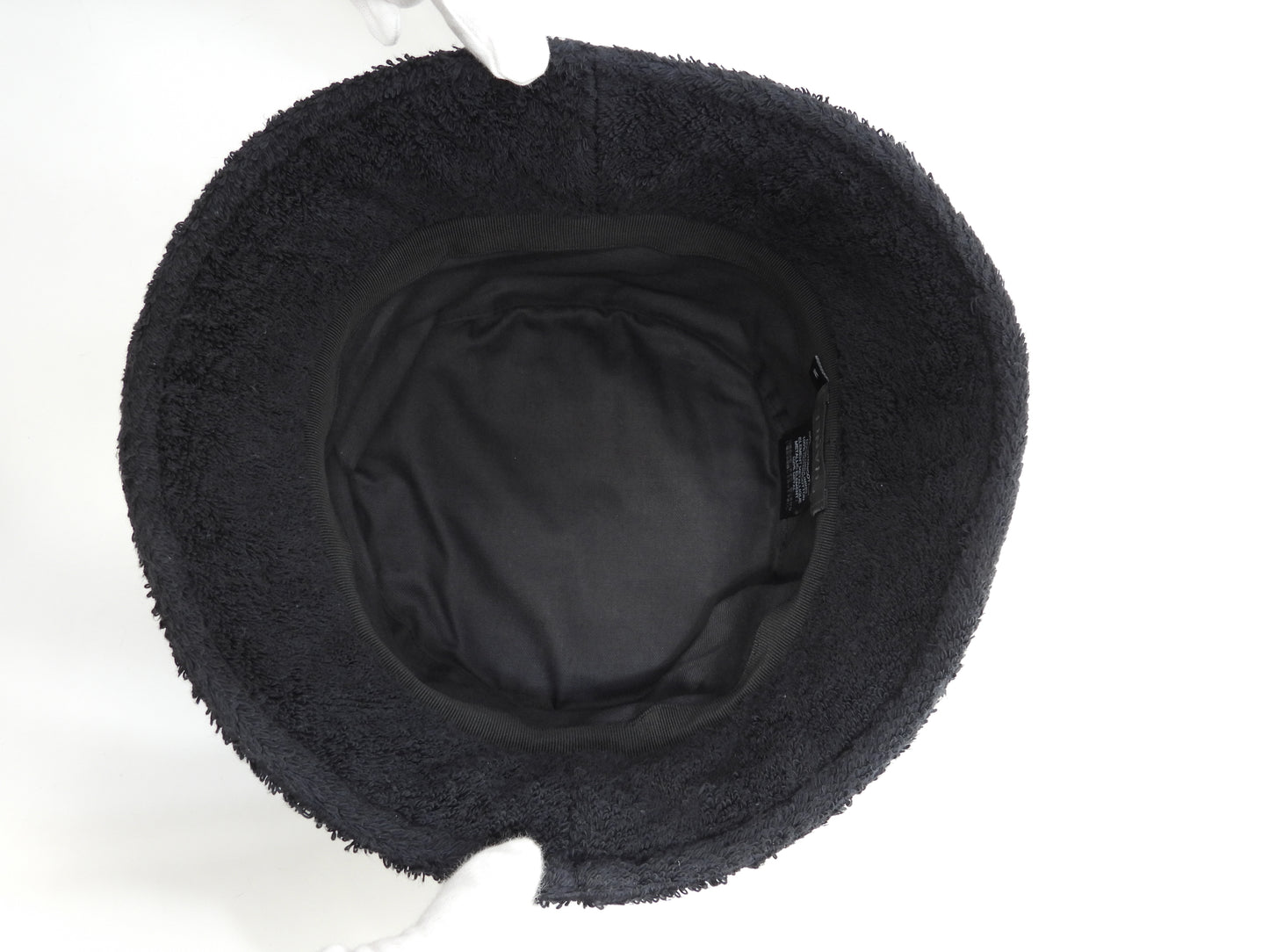 シャネル バゲットハット 厚手コットンパイル地 黒 ヘッドウォーマー ココマーク 美品@ 1