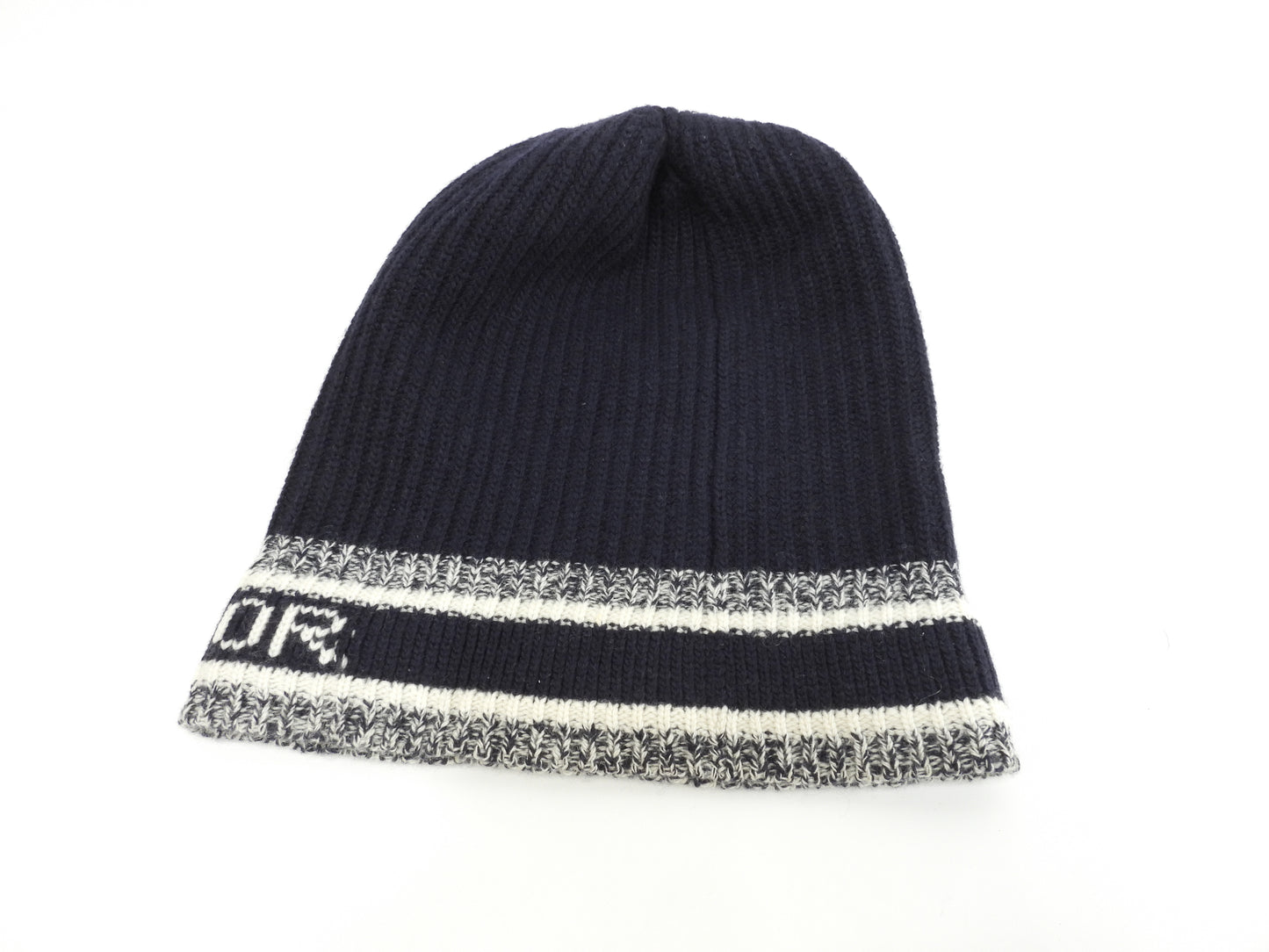 ディオール ニット帽 ロゴ ウール70%カシミア30% ヘッドウォーマー 帽子 極美品@ 5