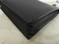 エルメス サックアデペッシュ38 フィヨルドレザー黒 シルバー金具 書類かばん@ 1