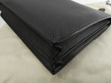 エルメス サックアデペッシュ38 フィヨルドレザー黒 シルバー金具 書類かばん@ 1